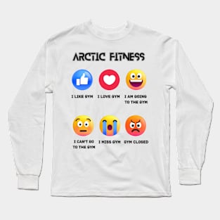 Gym Emojis Long Sleeve T-Shirt